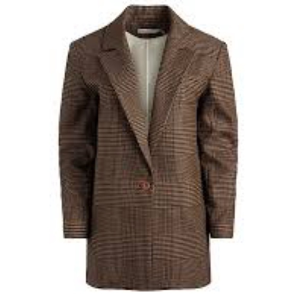 Alice and Olivia Colley Strong Shoulder Blazer Size 4 - Picture 2 of 12